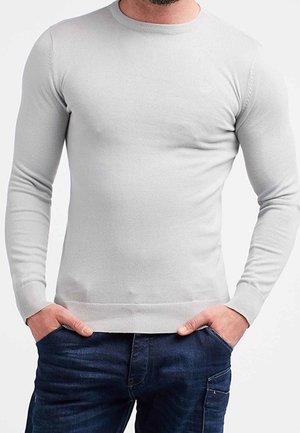 Jersey de punto - mottled light grey