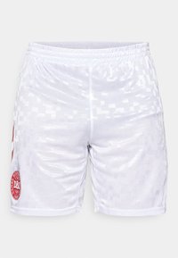 Hummel DENMARK HOME SHORTS - Träningsshorts - white/tango red