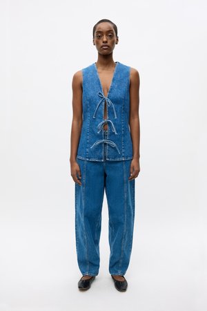 ATENNA - Top - worn dark blue