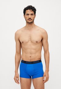 Puma - MEN EVERYDAY TRUNKS 2 PACK - Trunks - blue/grey melange Thumbnail Image 1