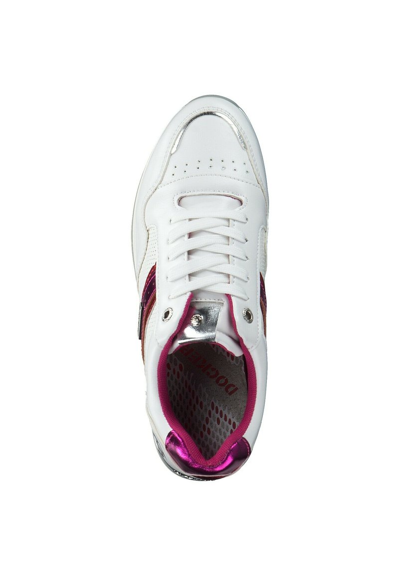 Damen Sneaker low | Dockers by Gerli Sneaker low weiss pink/weiß - GX08117 Damen Sneaker low | Dockers by Gerli Sneaker low weiss pink/weiß - GX08117