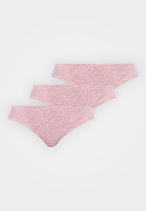 FREE CUT BRIEF 3 PACK - Brazílske nohavičky - pink