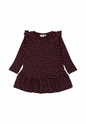 FRILL HEART - Trikotaažkleit - dark grape white