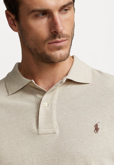 Polo Ralph Lauren Big & Tall THE ICONIC MESH POLO SHIRT - Poloskjorter - expedition dune heather
