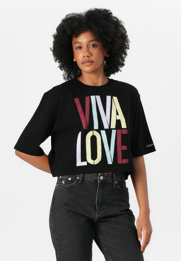 RELAXED CROPPED TEE MARC HUND - Print T-shirt2