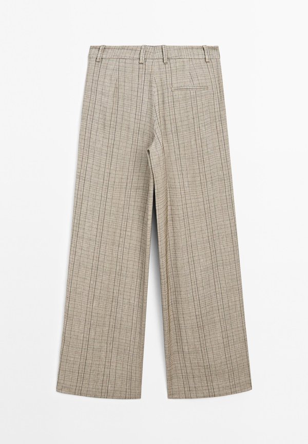 CHECK - Trousers - beige2