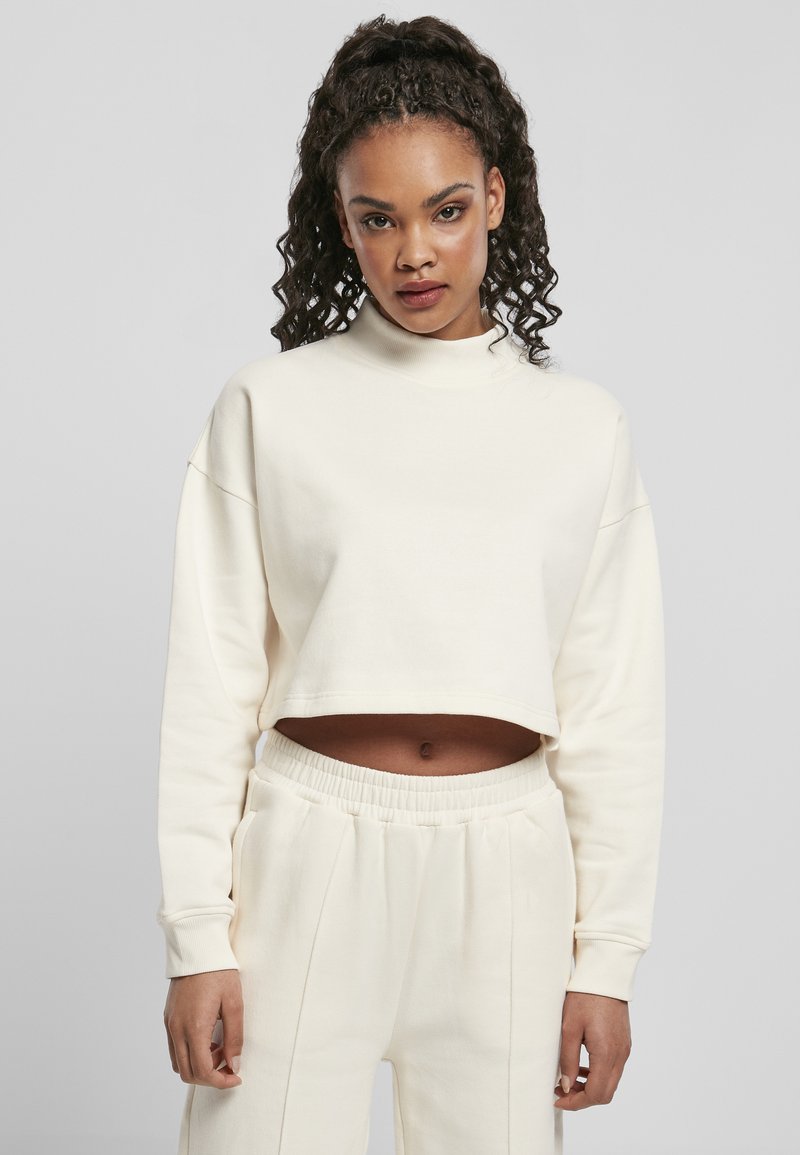 Urban Classics - OVERSIZED HIGH NECK CREW - Sweatshirt - whitesand, Forstør