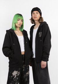 Wasted Paris - UNISEX HOODIE ZIP KINGDOM CROWN - Užtrauktuku užsegamas treningas - black Miniatiūros vaizdas 1