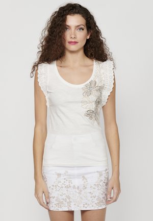 SHORT SLEEVE - Print T-shirt - blanco white