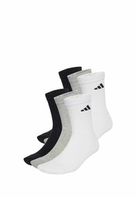 NEWLOGOCRW 6PACK - Sports socks - white   medium grey heather   black