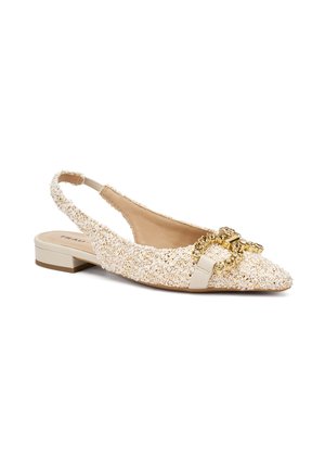 BEJEWELLED  - Ballerine sling - beige