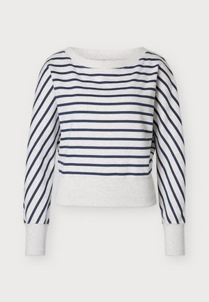 Hollister Co., TREND DROP - Суитшърт - dark blue/white