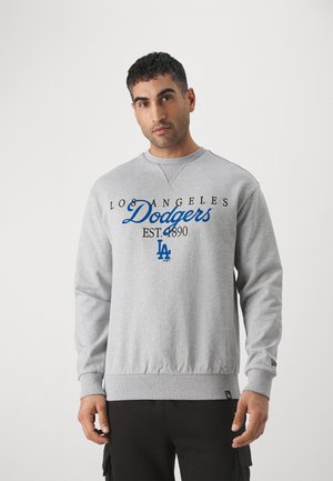 New Era MLB LOS ANGELES DODGERS LIFESTYLE CREW NECK - Fanartikel - grey