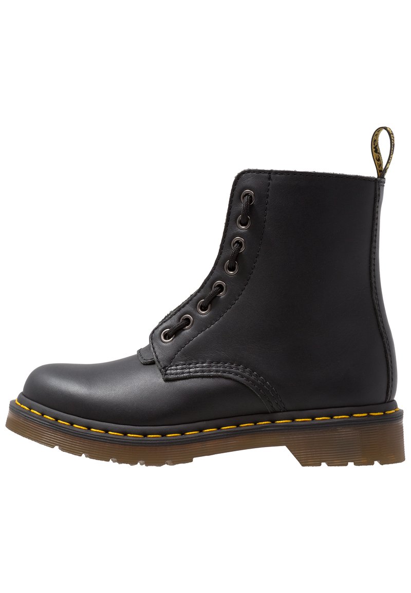 Dr. Martens - 1460 PASCAL FRNT ZIP 8 EYE BOOT - Botines con cordones - black, Ampliar