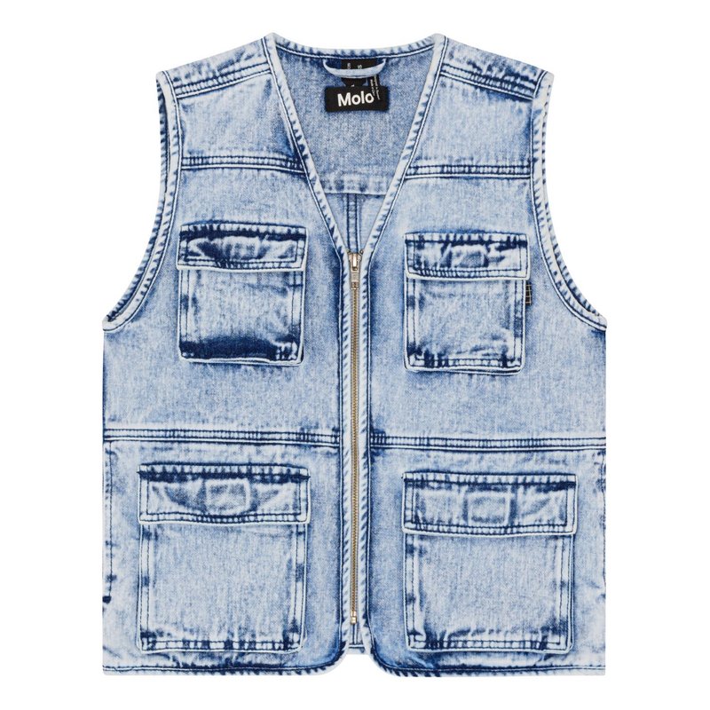 Molo Bodywarmer lichtblauw denim Molo Bodywarmer lichtblauw denim