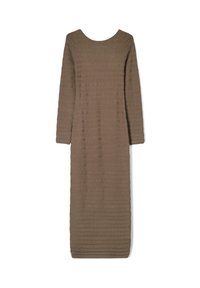 TEXTURED - Day dress - dark brown