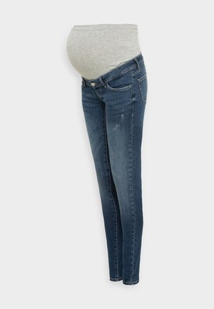 Pieces Maternity PMHANNE  - Jeans Skinny Fit - dark blue denim