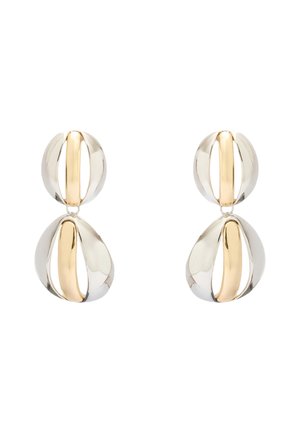 DANGLING E - Orecchini - gold silver metallic gold-coloured