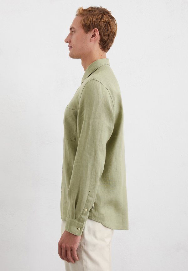 KENT COLLAR, LONG SLEEVES, ONE RECTANGULAR CHEST POCKET, STYLE - Shirt - summer sage2
