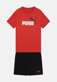 Puma - LOGO TEE AND SHORTS UNISEX SET - Short de sport - red fire Image miniature 1