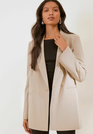 Friends Like These, REGULAR FIT - DOUBLE BREASTED BOYFRIEND BLAZER . - Kurzmantel - neutral