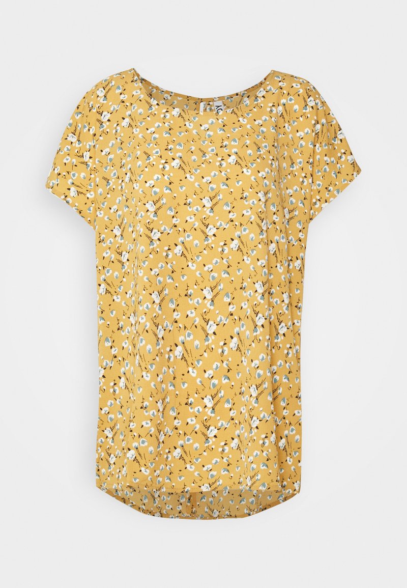 JDY Tall JDYPIPER - T-shirt estampada - new wheat/white/dream blue