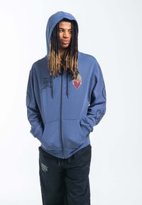 Ed Hardy HELL CATZ ZIP THROUGH - Felpa con zip - indigo