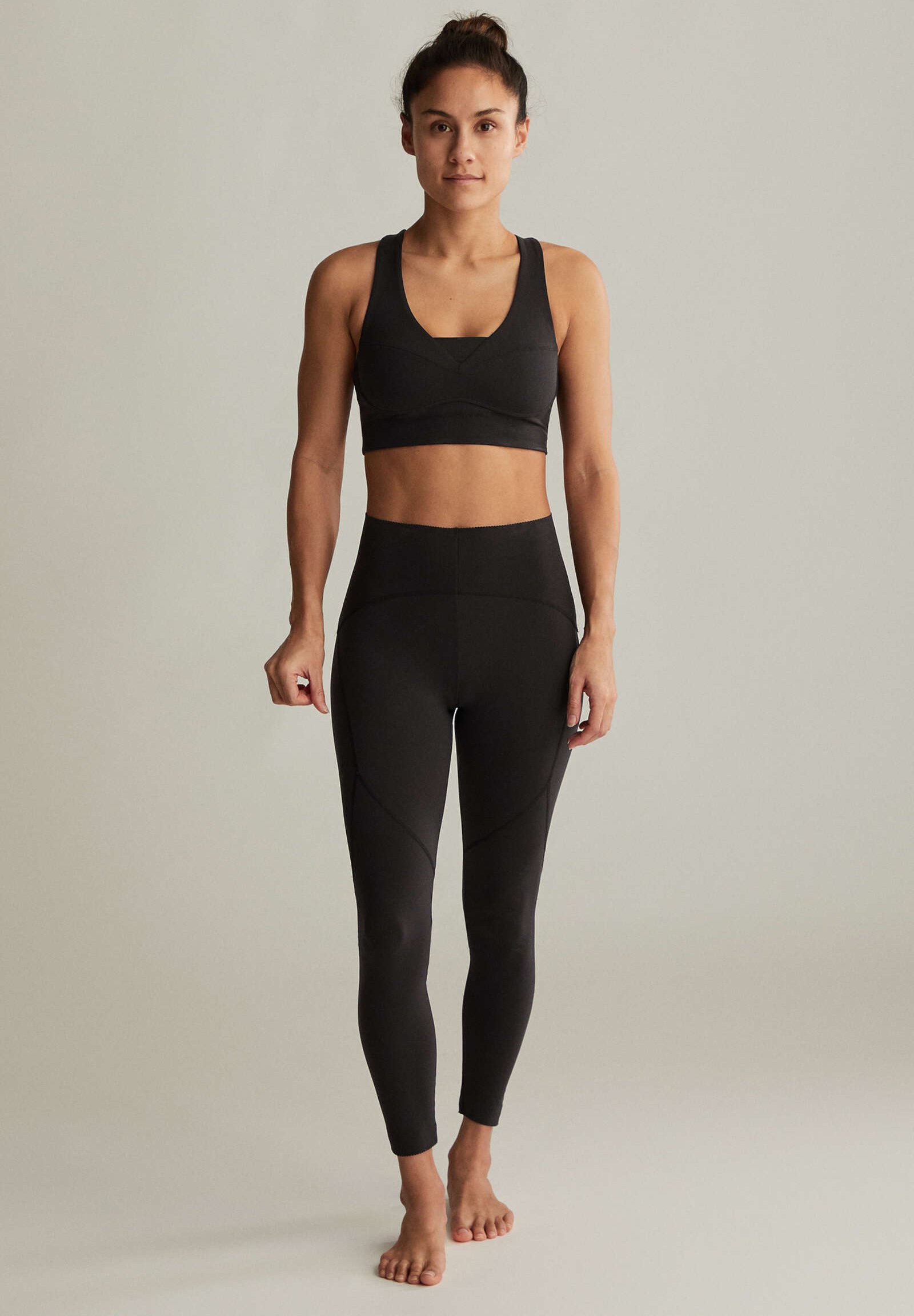 OYSHO KOMPRESSIONS - Leggings - black 
