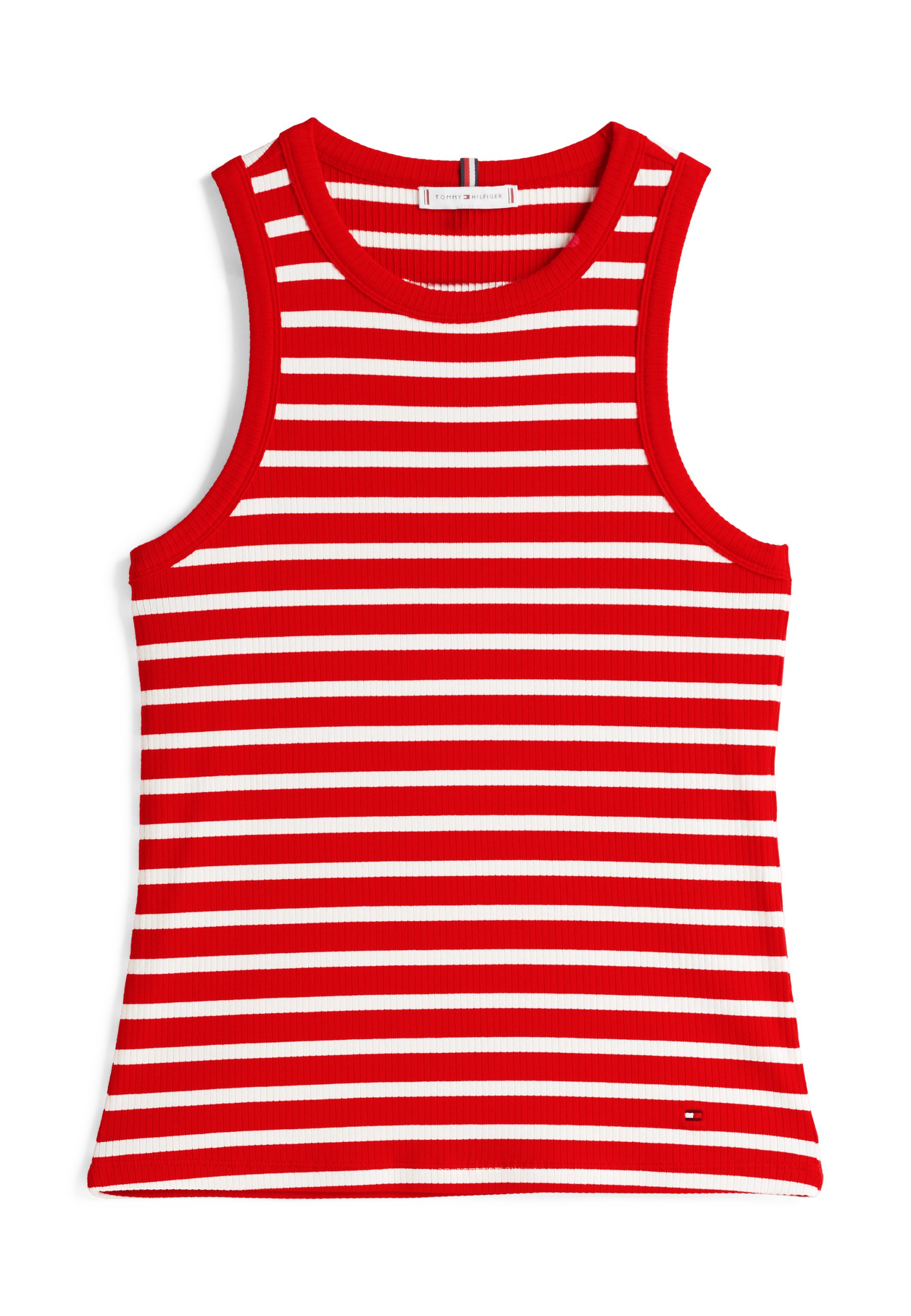 売れ筋商品|||トミー ヒルフィガー Tシャツ レディース トップス SLIM TANK - Top - primary red/ecru Tommy Hilfiger SLIM TANK - Top - primary red/ecru/rosso