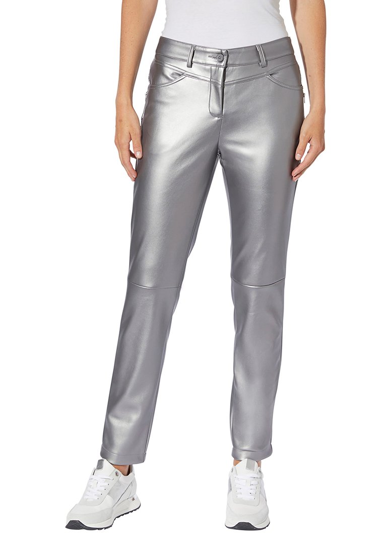 heine Broek zilverkleurig