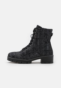 Jana Stivaletti con plateau - black