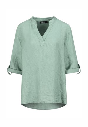 MIT KREMPELÄRMELN - Bluse - light green