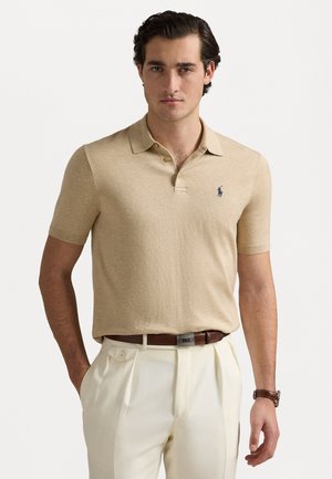 COTTON POLO COLLAR SWEATER - Poloskjorter - dune melange