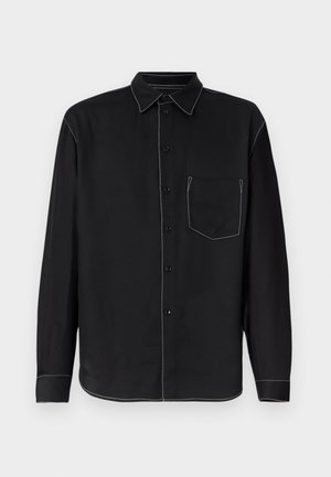 sandro STITCHED SHIRT - Majica - noir