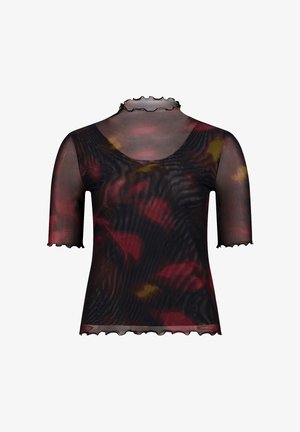 zero, Blouse - black dark red