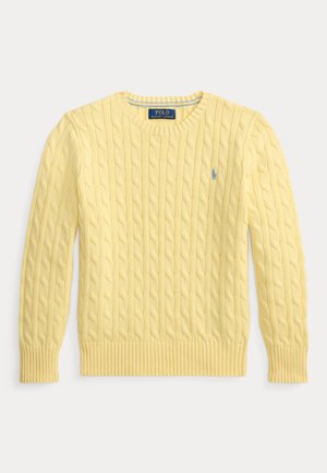 CABLE-KNIT COTTON SWEATER 7-14Y - Pullover - t-bird yellow