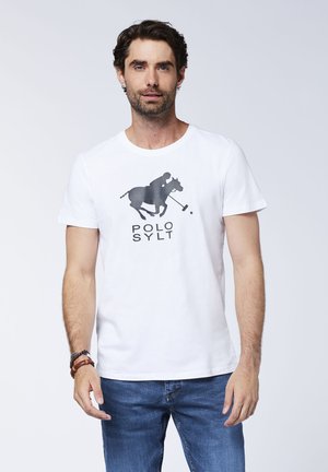 Polo Sylt REGULAR FIT - T-Shirt print - white dark blue