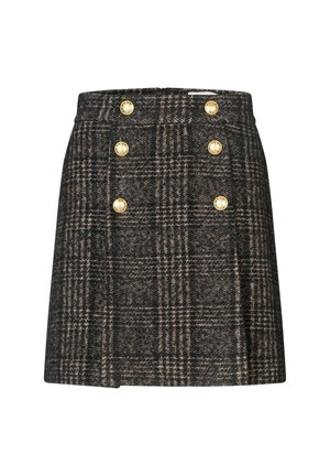 PATRIZIADEA - Falda acampanada - black check