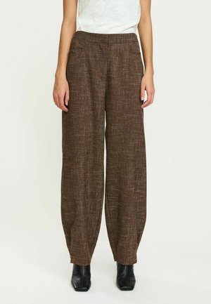 LUMI  - Nadrágok - sepia melange