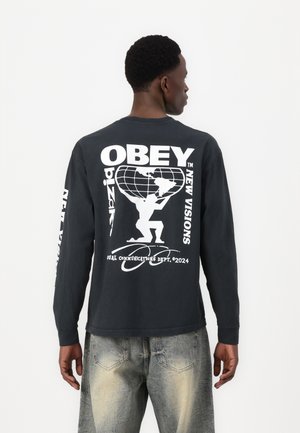 BIZZARE NEW VISIONS UNISEX - Long sleeved top - pigment true vintage black