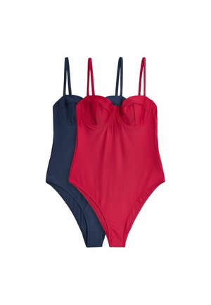 THE SET, REGULAR FIT - 2 PACK CUPPED SWIMSUITS . - Costum de baie - red navy