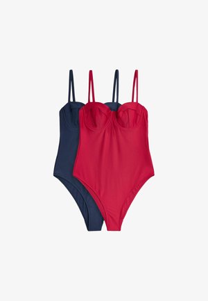 THE SET, REGULAR FIT - 2 PACK CUPPED SWIMSUITS . - Costum de baie - red navy