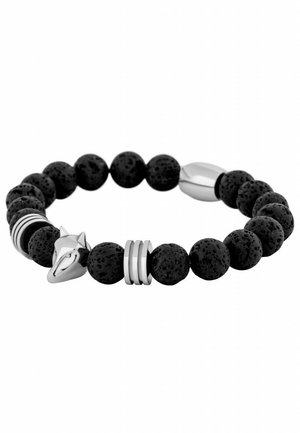 OBSIDIAN  - Rokassprādze - silver lava coloured