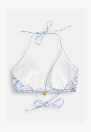 Seaside, SEERSUCKER BIKINI TRIANGLE TIE TOP W - Πάνω μέρος μπικίνι - blue stripe