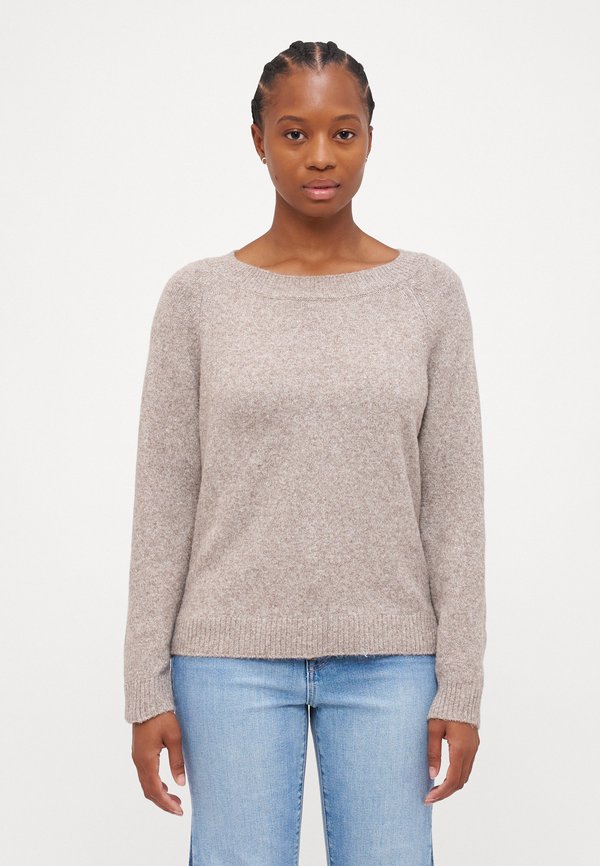 VMDOFFY O NECK - Strickpullover - moon rock melange