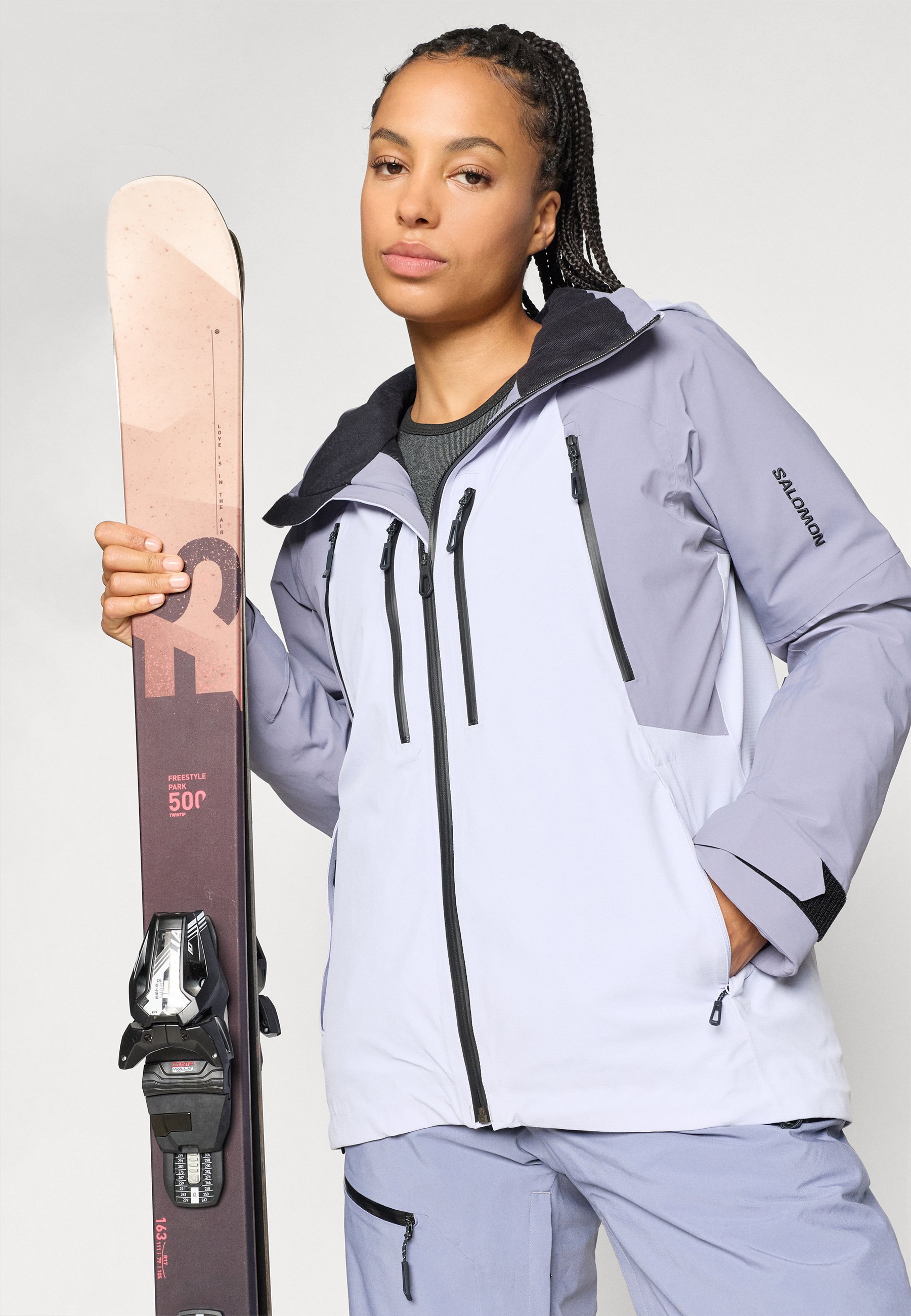 Salomon SPECTRAL JACKET - Ski jacket - cosmic sky/blue granite