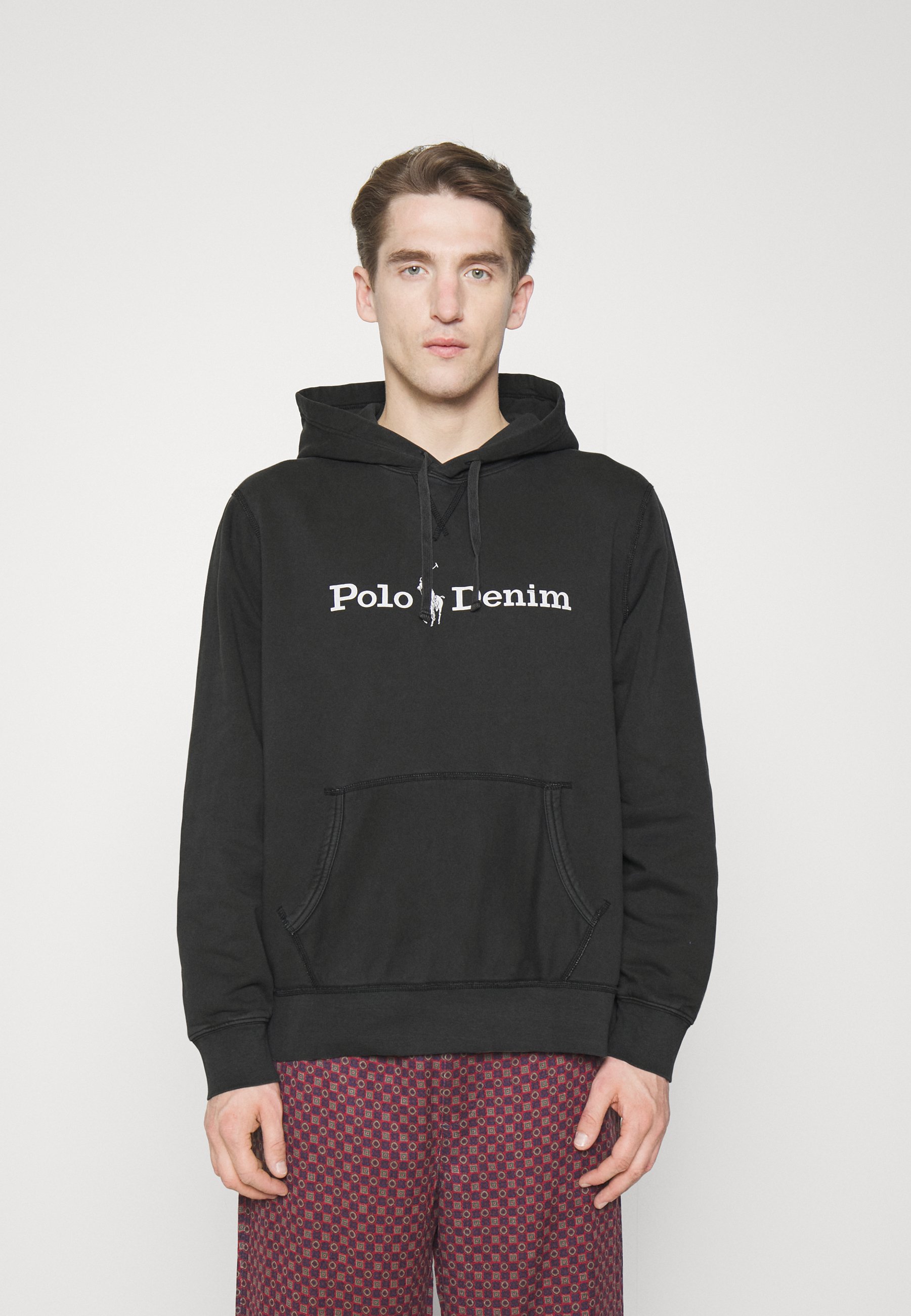 Polo Ralph Lauren POLO DENIM FLEECE HOODIE - Sweatshirt - black/noir -  ZALANDO.FR