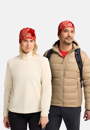 Jack Wolfskin, REAL STUFF PRINT BEANIEUNISEX - Muts - paw siren red