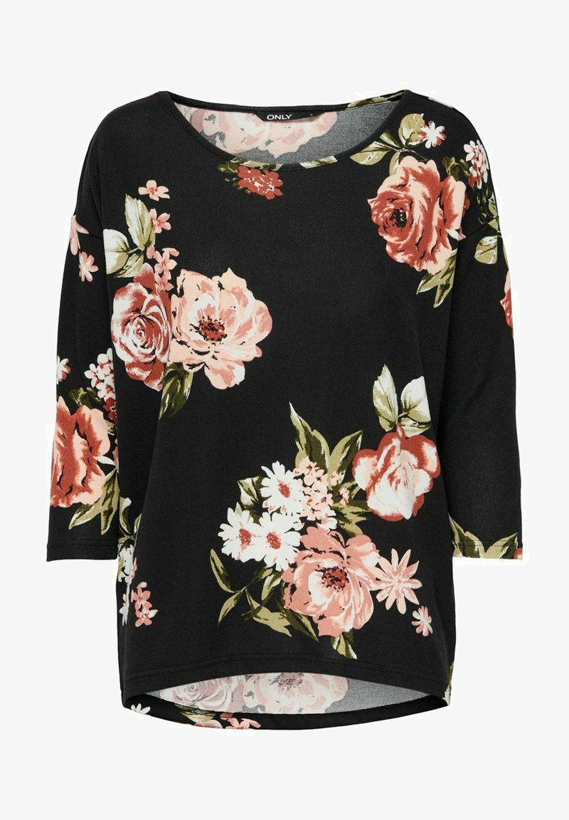 ONLY ONLELCOS AOP JRS NOOS - Long sleeved top - black