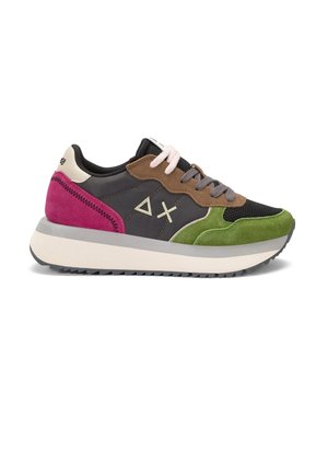 BIG ALLY VAR - Sneakers basse - green pink grey